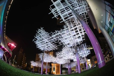 Fütürist görüş (Sakura Sahnesi). Çekim yeri: Shibuya Ward, Tokyo