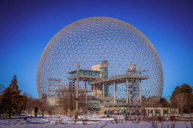 Montreal, Kanada 'da biyosfer. Çekim yeri: Montreal, Kanada