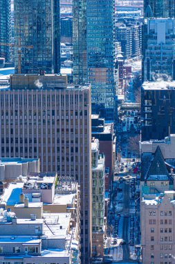 Kış şehir hayatının bir parçası. Çekim yeri: Montreal, Kanada