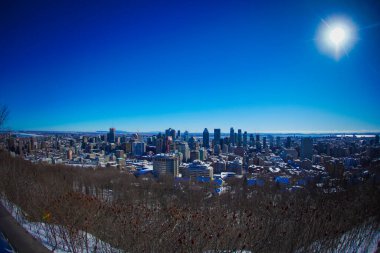 Montreal kış sahnesi. Çekim yeri: Montreal, Kanada