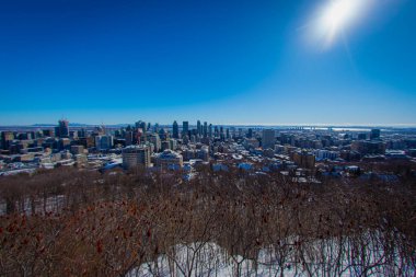Montreal 'de kış havası. Çekim yeri: Montreal, Kanada