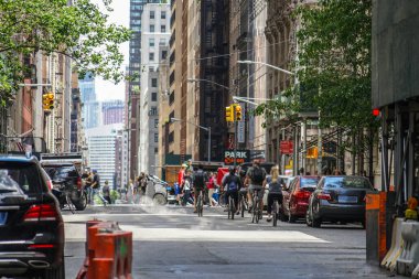 New York Bisiklet Sokağı. Çekim yeri: New York, Manhattan