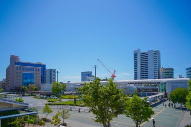 Tsujido İstasyonu manzarası. Çekim yeri: Fujisawa Şehri, Kanagawa Bölgesi