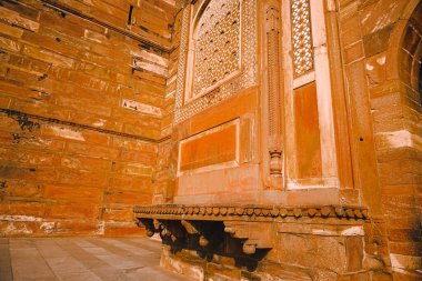 Agra fort entrance. Shooting Location: India clipart