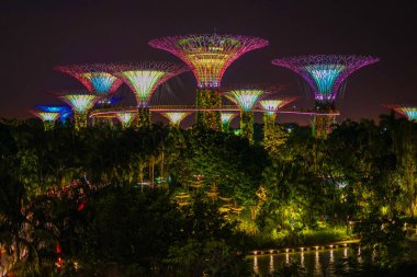 Körfez manzaralı bahçeler. Çekim Konumu: Singapur