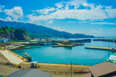 Sea of ??Japan port in Yamagata Prefecture. Shooting Location: Yamagata Prefecture clipart