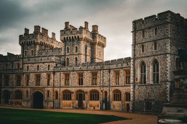 Windsor Kalesi Kulesi. Çekim Konumu: İngiltere, Londra