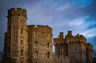Windsor kalesinin güzel kulesi. Çekim Konumu: İngiltere, Londra