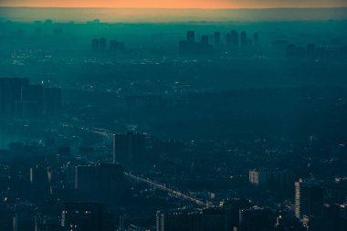 Toronto binaları (CN Tower 'dan). Çekim Konumu: Toronto