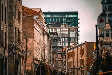 Montreal (Kanada) şehir merkezi. Çekim yeri: Montreal, Kanada