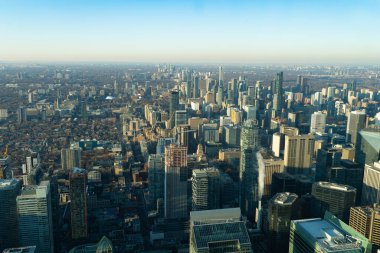 Toronto 'nun panoramik manzarası. Çekim Konumu: Toronto