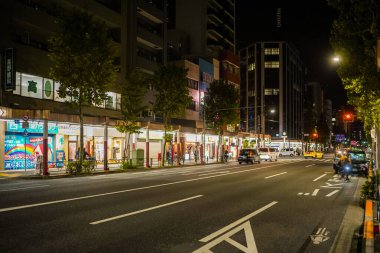 Nakano gece görüş sokağı. Çekim yeri: Nakano Ward, Tokyo