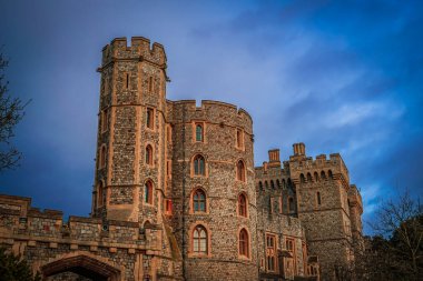 Windsor kalesinin güzel kulesi. Çekim Konumu: İngiltere, Londra