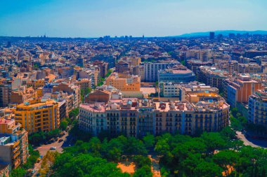 Barselona yeşil parkı. Çekim Konumu: İspanya, Barselona