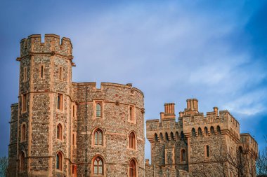 Windsor kalesinin güzel kulesi. Çekim Konumu: İngiltere, Londra