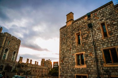 Windsor Kale Taşı Mimarisi. Çekim Konumu: İngiltere, Londra