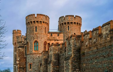 Windsor Kalesi Kulesi. Çekim Konumu: İngiltere, Londra