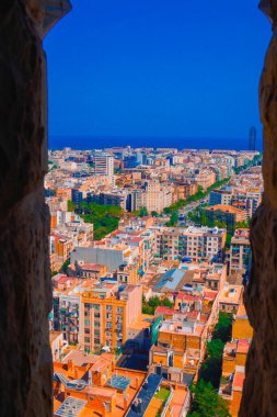 Barselona sahil sokakları. Çekim Konumu: İspanya, Barselona