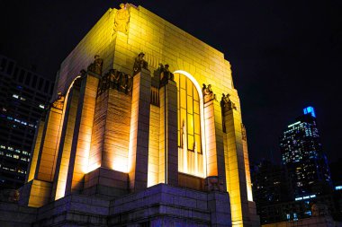 Sydney, Avustralya 'daki aydınlık anıt salonu.