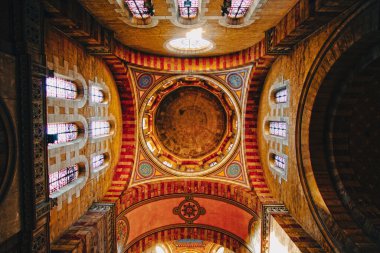 Fransa, Marsilya 'daki katedraller muhteşem bir tavan.