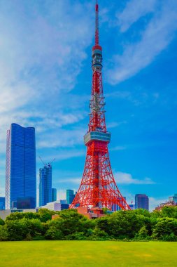 Prens Shiba Park 'tan Tokyo Kulesi.