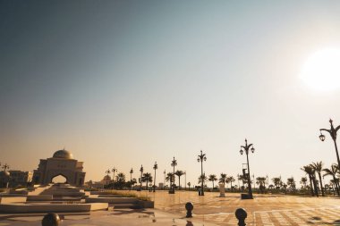 Qasr Al Watan Meydanı 'nda gün doğumu