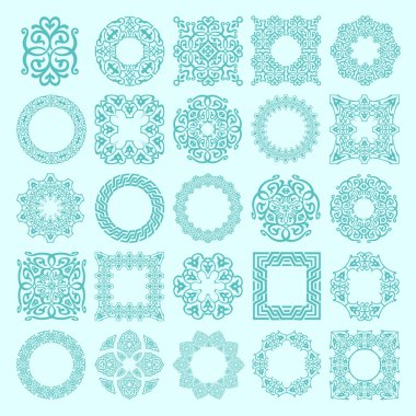 Geleneksel Özbekistan süslemelerinin grafik ögeleri