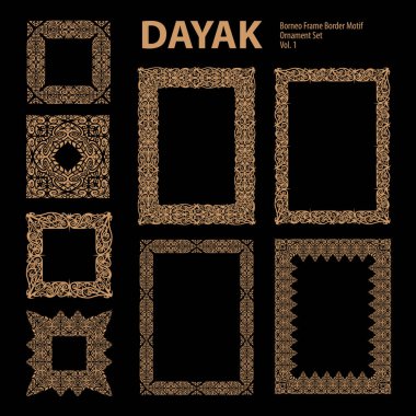 Dayak Borneo Kültür Süsleme Seti