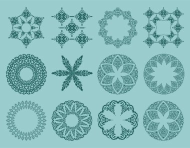 Otantik Riau Malay Geleneksel Grafik Elementleri