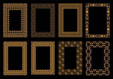 Aceh Deseni Çerçevesinin Geleneksel Motifi