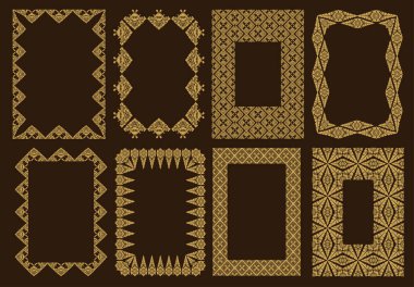 Bali Süs Biçimi Çerçeve Desenleri