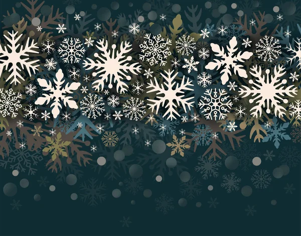 Desenho Flocos Neve Para Inverno Com Espaço Texto Lugar Papel Gráficos De Vetores