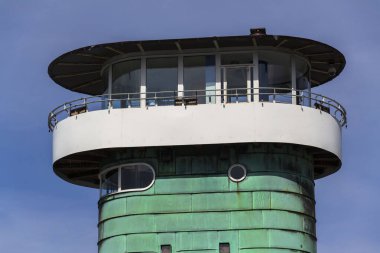 Knippelsbro Kulesi, Knippel Bascule Köprüsü Christianshavn, Kopenhag, Danimarka 'daki İç Liman' da.
