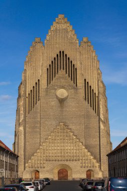 Grundtvigs Kilisesi, Bispebjerg Bölgesi, Kopenhag, Danimarka, Avrupa, tuğla dışavurumculuğu ve gotik mimarinin birleşimi 
