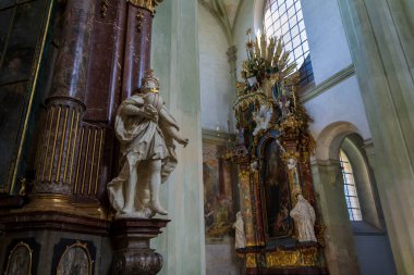 Kladruby 'deki Benedictine Manastırı Jan Blazej Santini Aichel ve Kilian Ignac Dientzenhofer, Plzen Bölgesi, Çek Cumhuriyeti