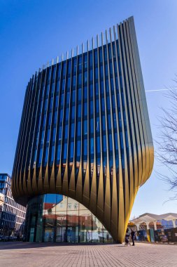 5 Mart 2025 'te Çek Cumhuriyeti Prag' da Zaha Hadid Mimarlar 'ın Masarycka ofisi ve perakende binası.