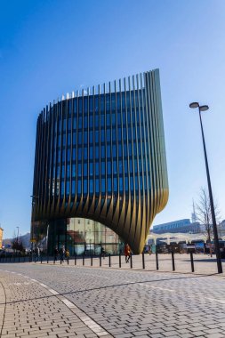5 Mart 2025 'te Çek Cumhuriyeti Prag' da Zaha Hadid Mimarlar 'ın Masarycka ofisi ve perakende binası.