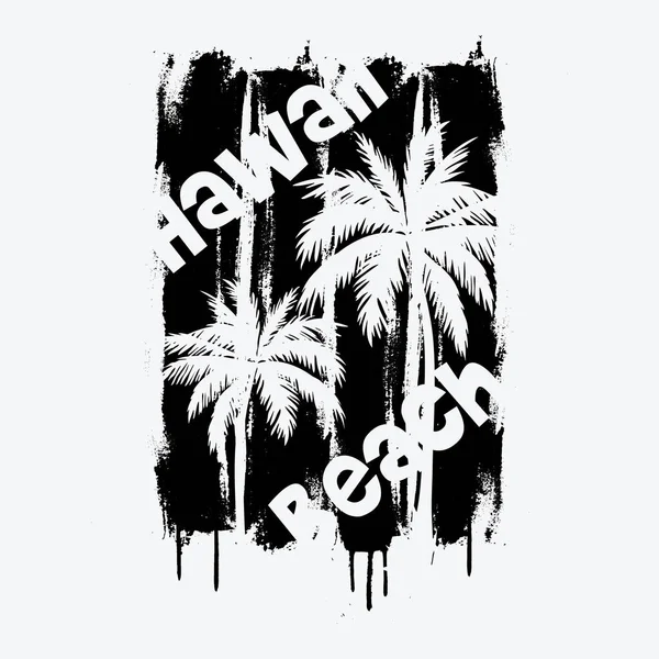 Hawaii Illustration Typography Perfect Designing Shirts Shirts Hoodies Poster Print — ストックベクタ