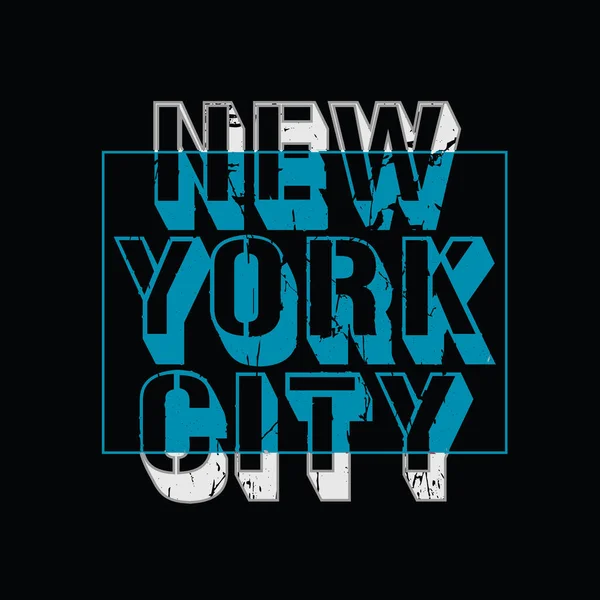 ニューヨークベクトルイラストタイポグラフィ Tシャツに最適 パーカー プリントなど — ストックベクタ