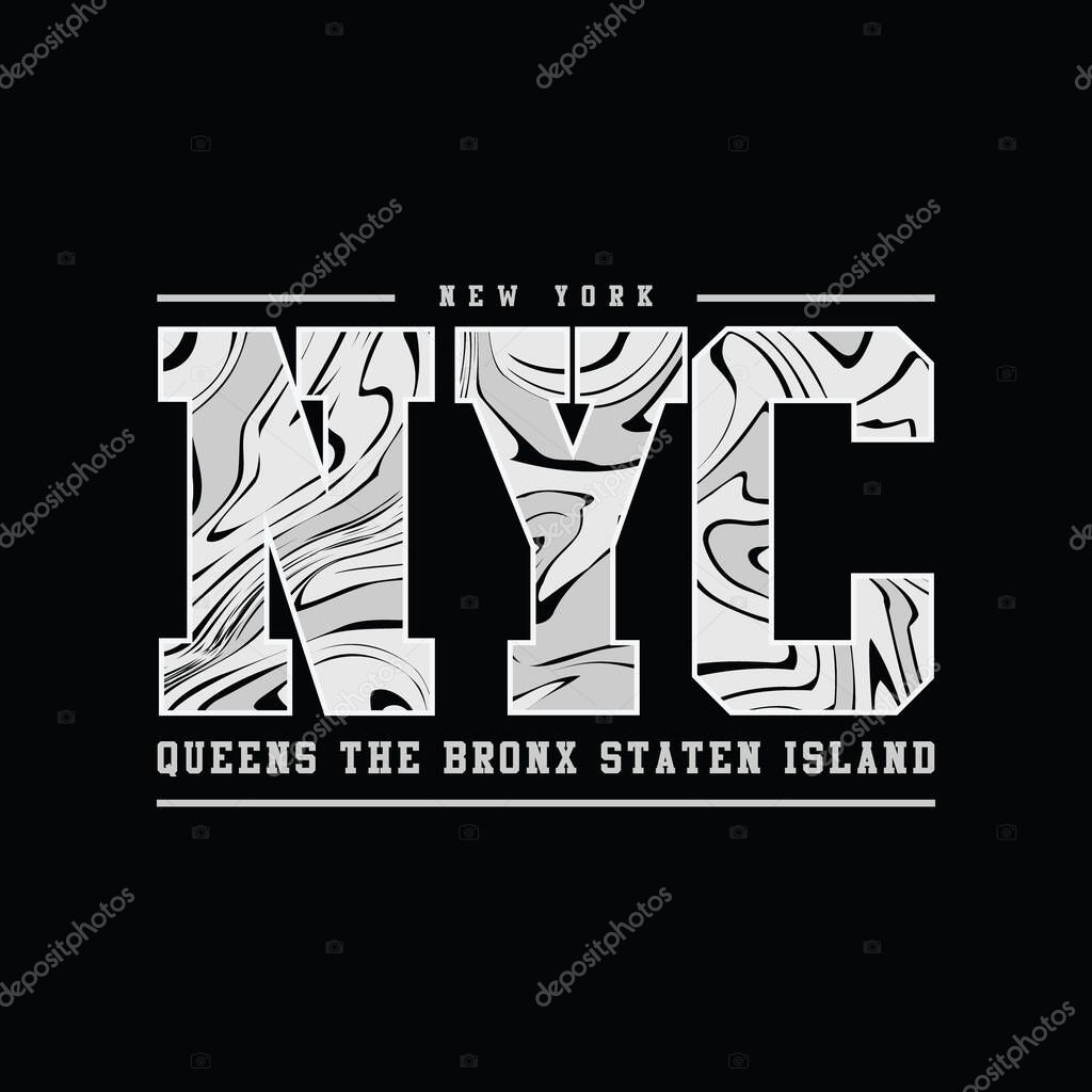 New york city typography vector t shirt design