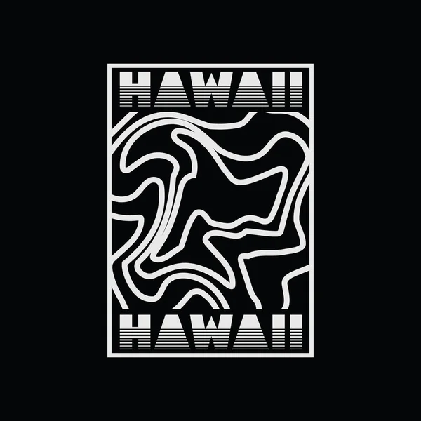 ハワイのTシャツとアパレルデザイン — ストックベクタ