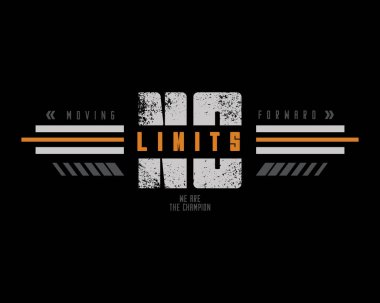 No limits t-shirt and apparel design