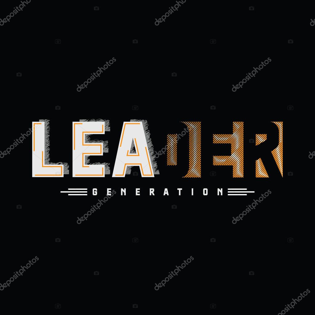 Leader generation t-shirt and apparel design