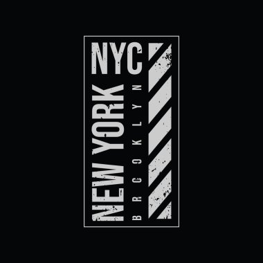 New York şehri tipografi vektörü t-shirt tasarımı 