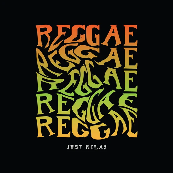 stock vector Reggae illustration typography. perfect for t shirt design