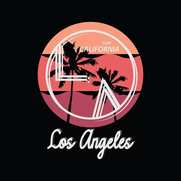 Los angeles California illustration typography. perfect for t shirt design