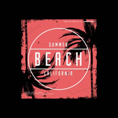 Yaz sörfü plaj tişörtü ve giysi tasarımı