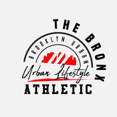 BrooKLYN illüstrasyon tipografisi. Gömlek tasarımı için mükemmel.