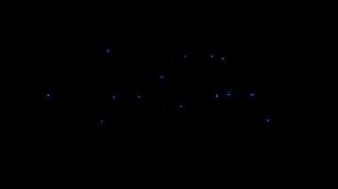 Cadılar Bayramınız kutlu olsun. Elektrik metin efekti. Siyah bir arka planda animasyonla. 3D.4K Ultra HD Canlandırması.