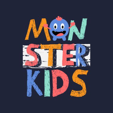 Canavar takımı tipografi poster kavramları